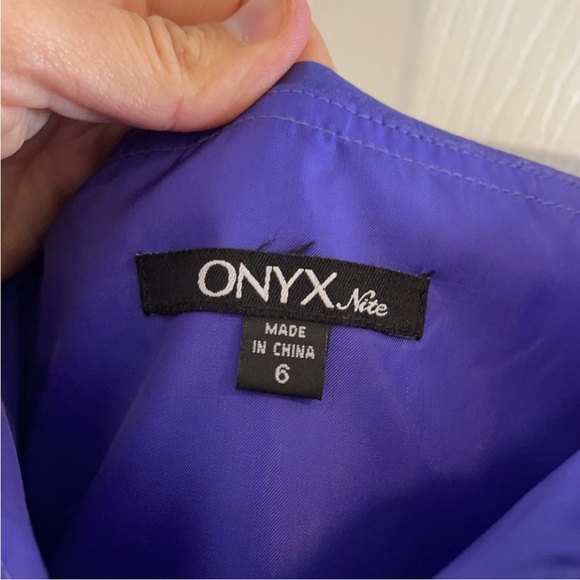 Onyx Nite Beautiful strapless dress homecoming prom gala formal gown 6 - Picture 6 of 10